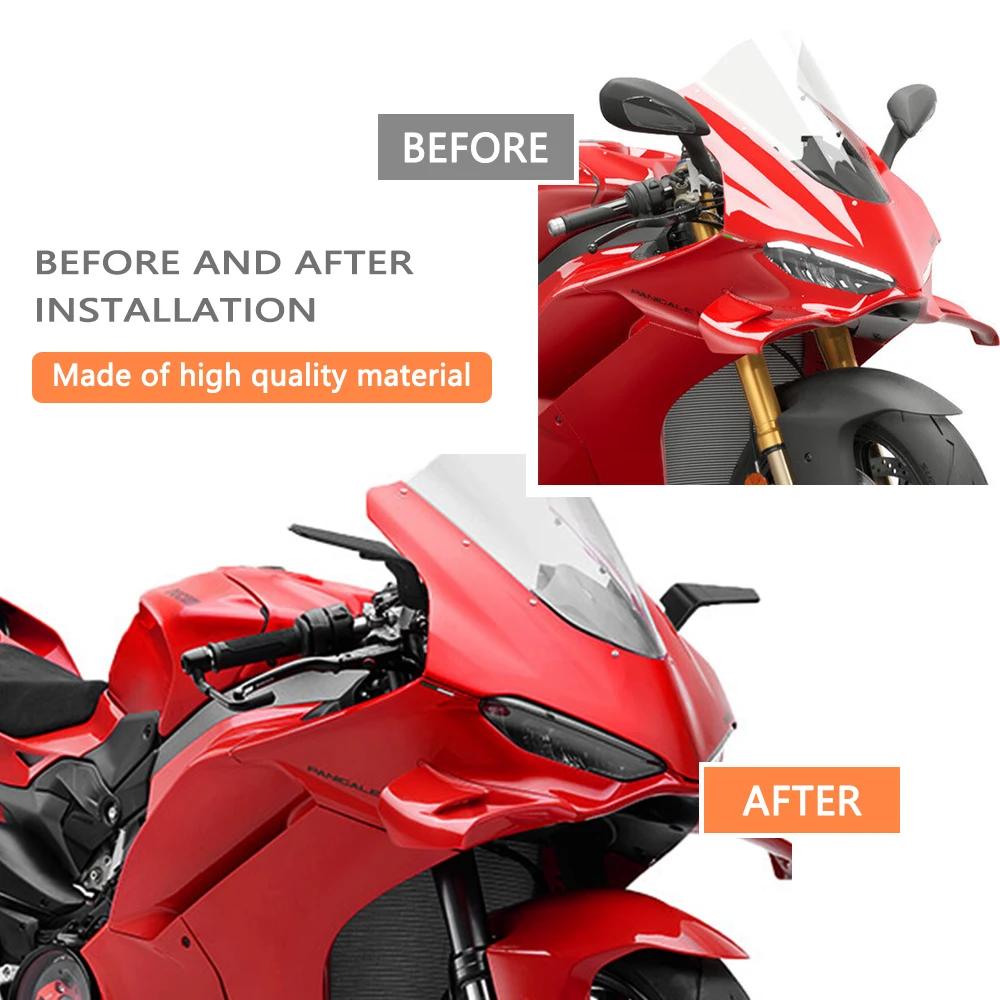 Аэродинамический Козырек-Зеркало Vision для Panigale V4S 2025 V4 Tricolore Вращающееся Боковое Ветровое Крыло Комплект Крепежных Кронштейнов
