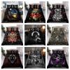Skull Printed Bedding Set Duvet Cover Soft Comforter Cover Sets Gift for Dad