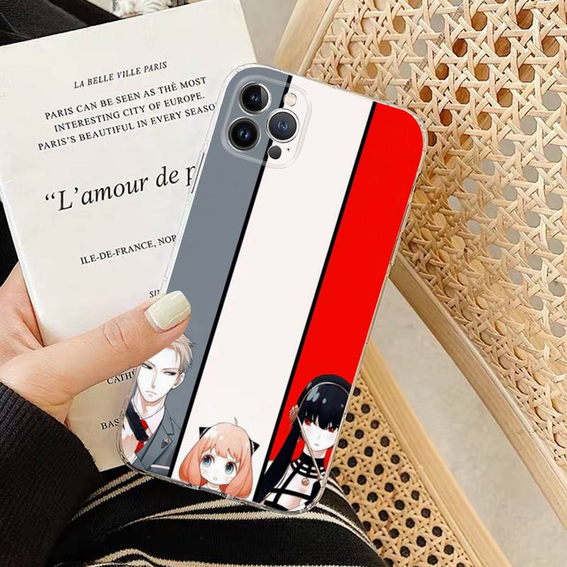 Мягкий силиконовый чехол для телефона SPY×FAMILY для iphone 14 13 12 11 Pro Mini XS MAX 8 7 6 Plus X XS XR