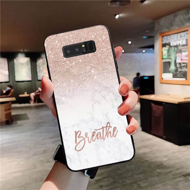 YNDFCNB Art Белый Черный Розовый мраморный чехол для телефона Samsung Note 3 4 5 7 8 9 10 20 pro lite ultra Oppo A9 2020