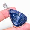 Ювелирный кулон из стерлингового серебра 925 пробы с содалитом, 2,40 дюйма, v1a12