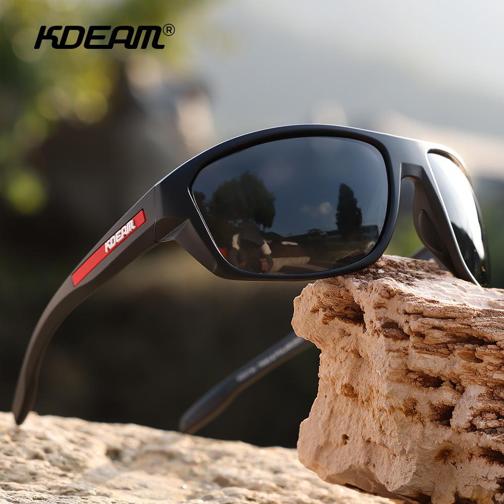 KDEAM 2026 New TR90 Sporty Sunglasses UV400 Unisex Fashion Cycling Driving Glasses Lightweight Frame Outdoor Running Eyewear