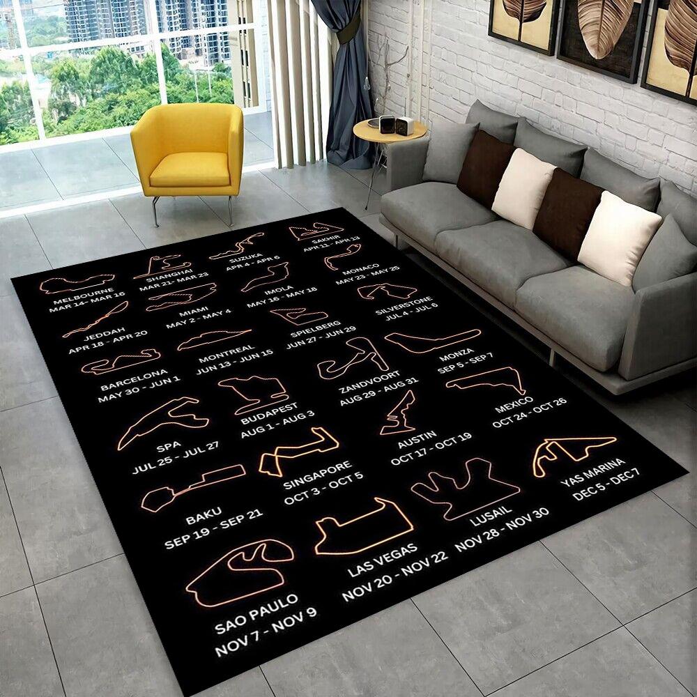 27 Style Sports City Event Map Racing Track Carpet Rug for Home Living Room Bedroom Sofa Doormat Decor,kids Non-slip Floor Mat