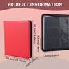 PU Leather Cover Trading Card Album Large Capacity Zipper Closure Card Collection Album With Transparent Inner Page for Storage