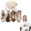 Girl Washable Clothes Stickers Iron On Transfers Patches Clothing Decoration DIY Accessory Fall In Love