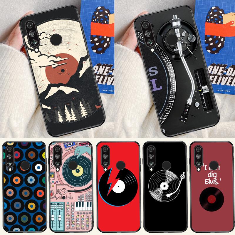 Vinyl Record Retro For Huawei P20 P40 P30 Lite P60 Pro Nova 12s 11i 12i 10 9 SE 5T Y91 Y90 Y60 Y70 Y72 Y61 Case