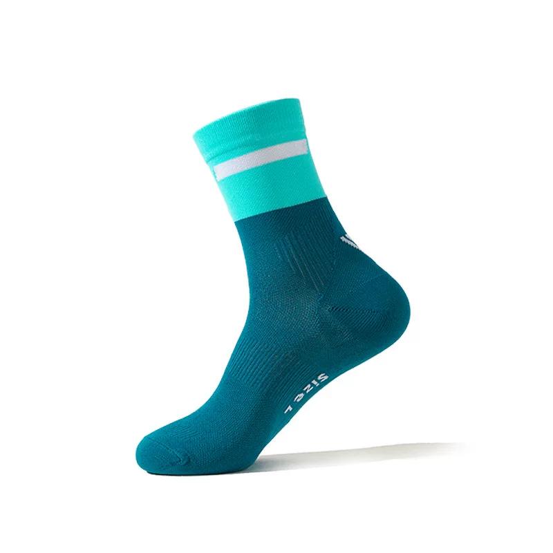 Professional Marathon Running Socks, Sports Socks, Men's Mid-Calf Cycling Socks, Outdoor Compression Quick-Drying Men's Summer Long Socks
