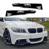 For BMW 3 Series E90 E91 M-Tech LCI 2009-2012 Front Bumper Splitters Lip Pair Glossy Black Car Diffuser Splitter Spoiler Cover