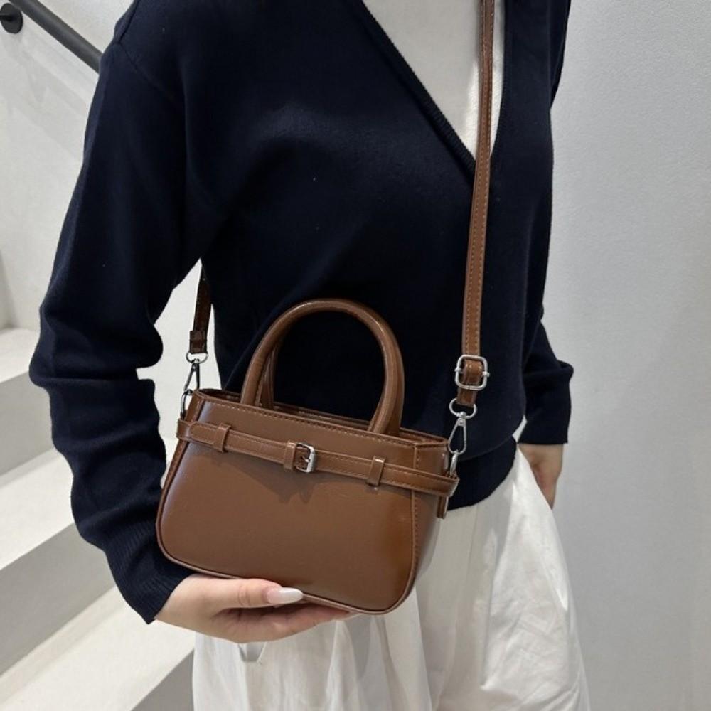 Small Size Small Square Bag Versatile Texture Shoulder Strap Crossbody Bag School