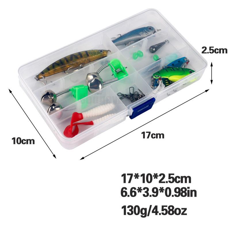 Полный комплект для рыбалки с мини-спиннинговой удочкой, катушкой, леской, приманками, аксессуарами