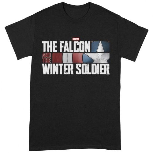 The Falcon and The Winter Soldier Unisex Adult Action HR Logo T-Shirt