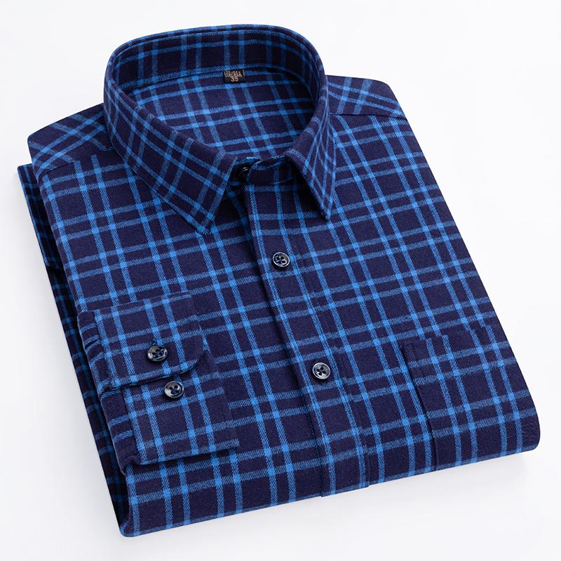 100% хлопок клетчатые рубашки для деловых мужчин с длинным рукавом качество осень весна мужской повседневный
