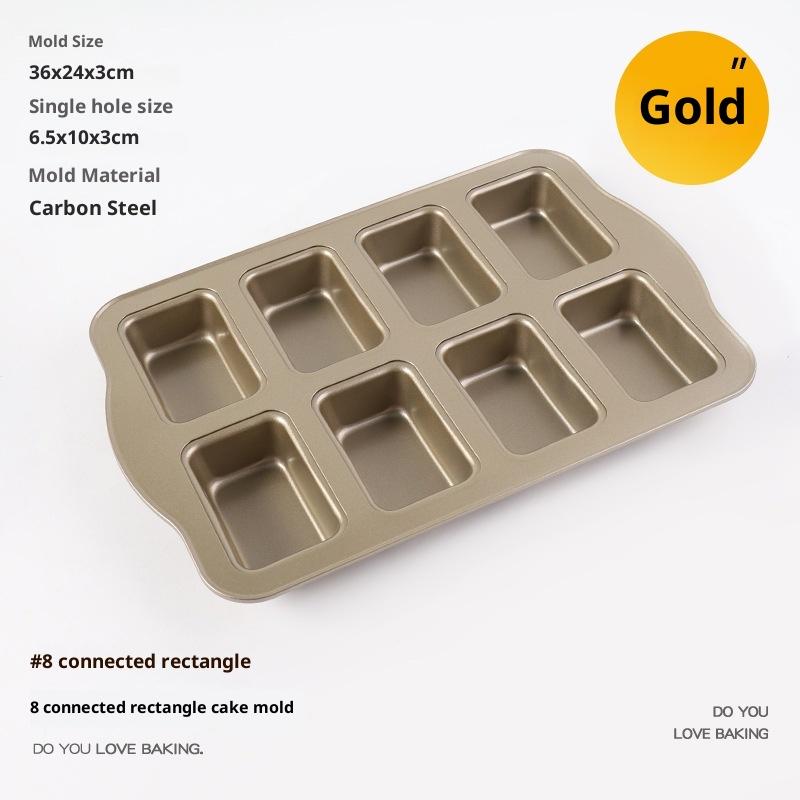 1 шт. форма для выпечки на 8 ячеек, мини-формы для хлеба, форма для тостов и маффинов с антипригарным покрытием, форма для выпечки в духовке, форма для кексов, инструменты для выпечки для домашнего использования
