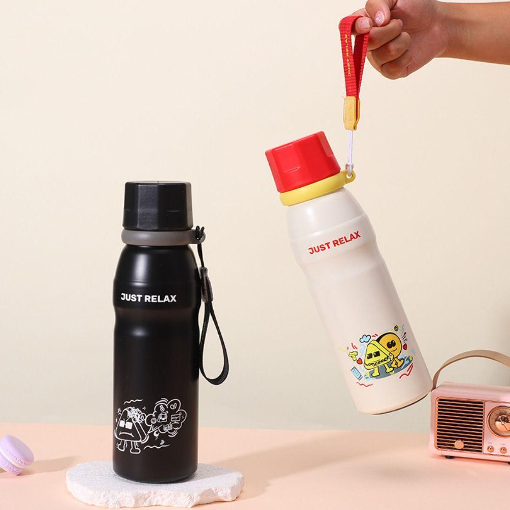 Нержавеющая сталь 316 Мультяшная термокружка Большой емкости Термос Бутылка для воды Вакуумная колба Ребенок