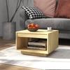 VidaXL Coffee Table 50x50x33.5 Cm Solid Pine Wood 808503