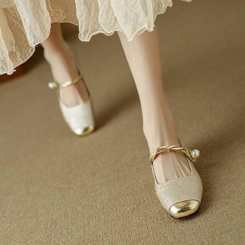 Women S Retro Versatile Mary Jane Shoes Lightweight Casual Shoes