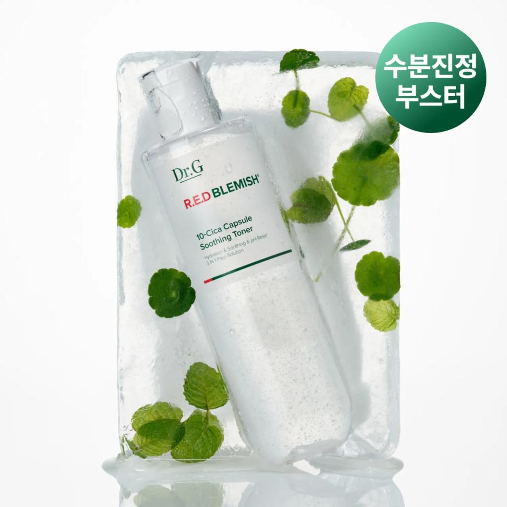 Dr.G Успокаивающий тонер Red Blemish 10-Cica с капсулами 300 мл