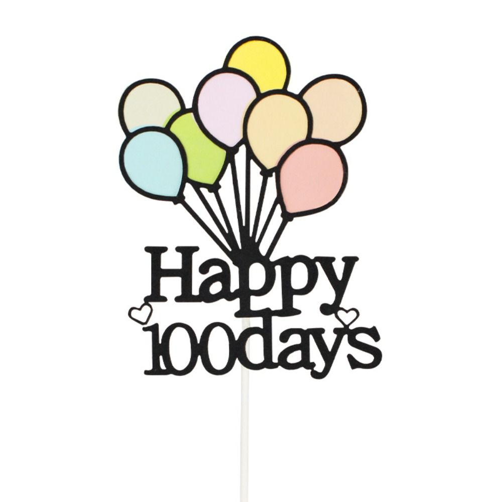 Paper Balloons Cake Toppers Double Layer Happy Birthday Cake Decoration Kids Party Decor
