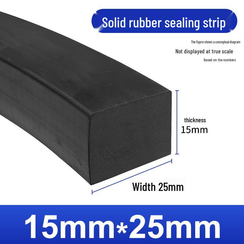 Nitrile Rubber Strip: Oil & Pressure-Resistant Shock Absorbing Glass Pad for Sealing & Joint Support