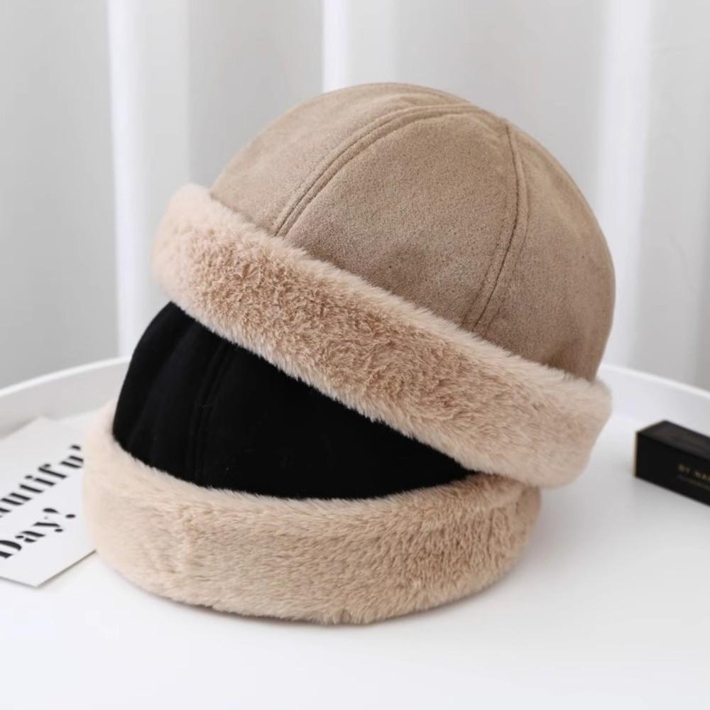 Versatile Winter Landlord Hats Thick Melon Hat Cozy Felt Hat  Unisex