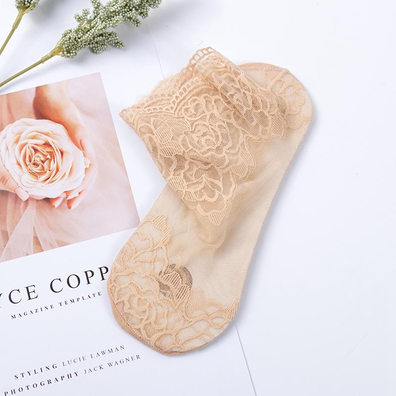 Женские эластичные кружевные сетчатые носки до щиколотки, низкие носки-подследники, женские мягкие дышащие носки