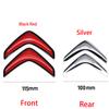 1 pair Car Front Hood/Rear Trunk Logo Badge Stickers For Citroen C2 C3 C4 C5 C6 C-Quatre C4L C-Elysee Picasso VTS Accessories ahr256
