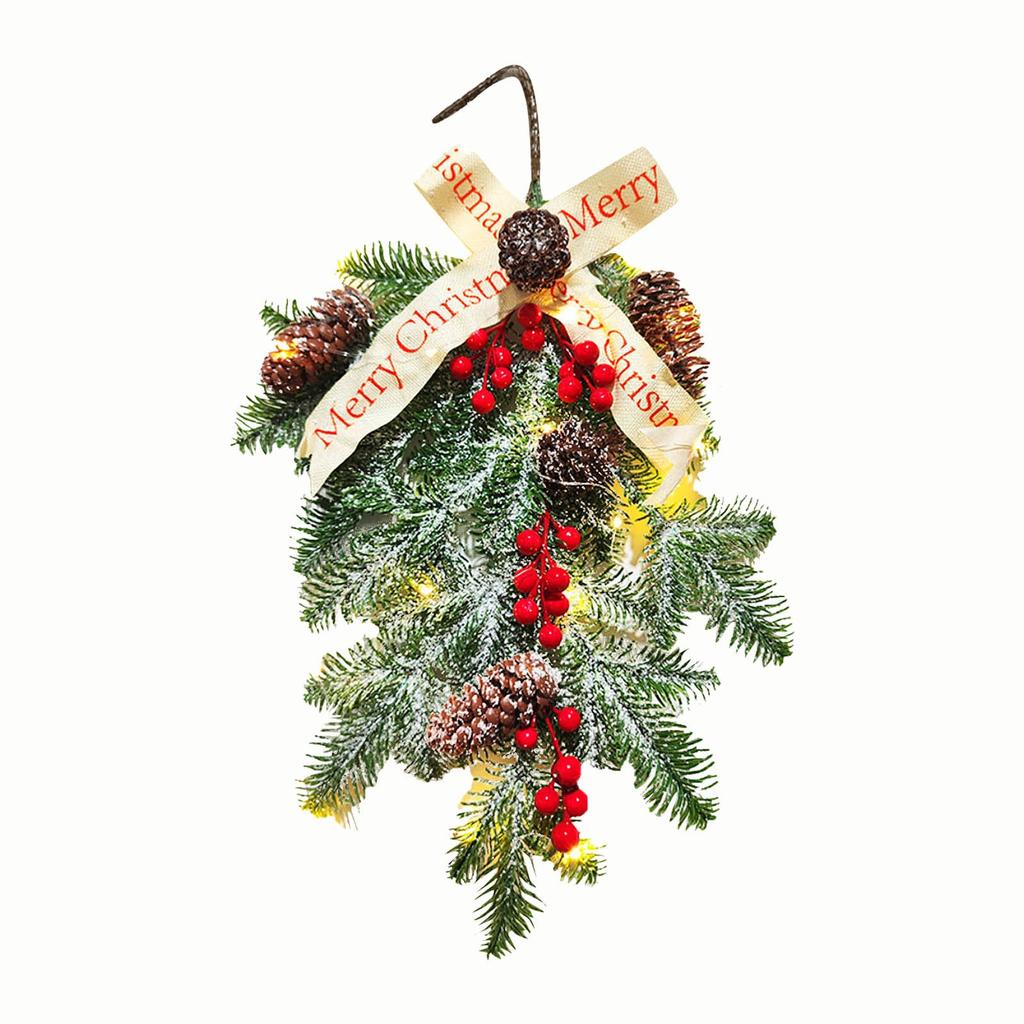 Рождественские украшения Рождественские иголки Подвесные настенные дверные подвесные светильники