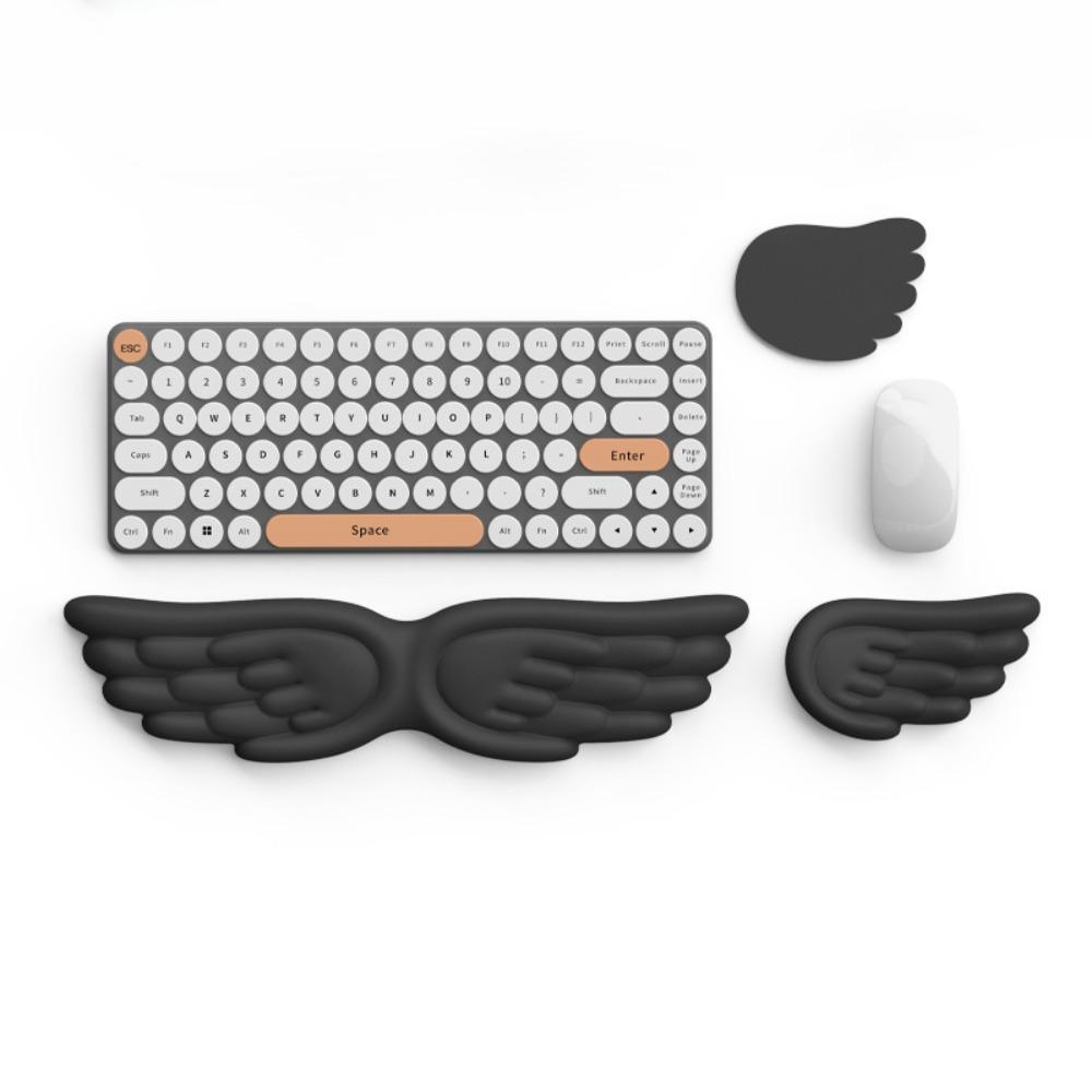Angel Wing Mouse Pad Memory Foam Keyboard Palm Rest New Wrist Support  for Office and Gaming