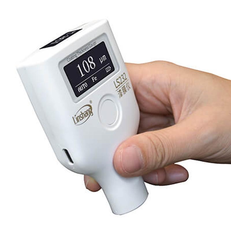 LS232 двойной OLED автомобильный толщиномер тестер краски автомобиля измеритель толщины покрытия -40℃ инструмент обнаружения толщины покрытия части