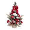 Mini Christmas Tree Small Tabletop Artificial Flocked Tree with Balls