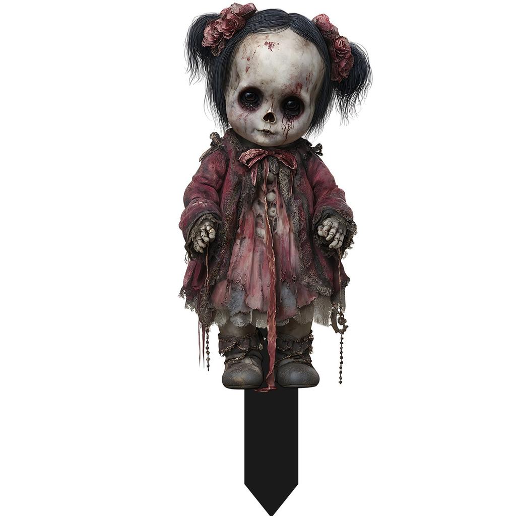 Ужасные украшения для пола двора, Декоративные ужасные реквизиты Пугало, Подходящие для украшения на Хэллоуин, 2D-украшения