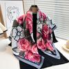 90x90cm Luxury Silk Scarf Print Bandana Women Headkerchief