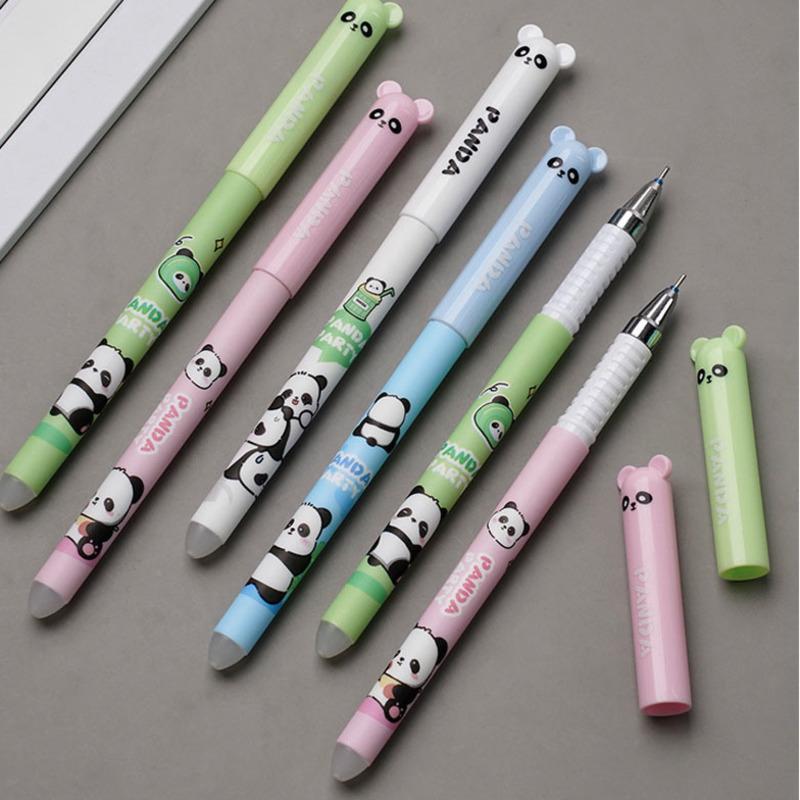 4 шт., милая каваи-панда, единорог, астронавт, стираемая ручка, креативные школьные и офисные гелевые ручки, принадлежности, канцелярские принадлежности