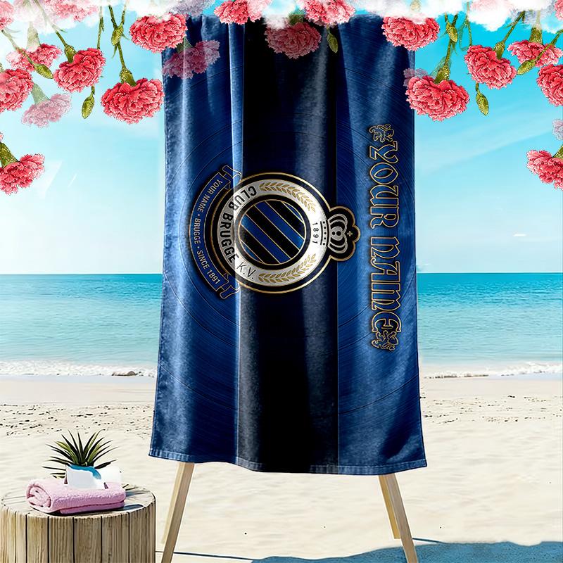 Club Brugge KV Print Beach Towel, Large Soft Quick Dry Towel for Beach Camping Swimming