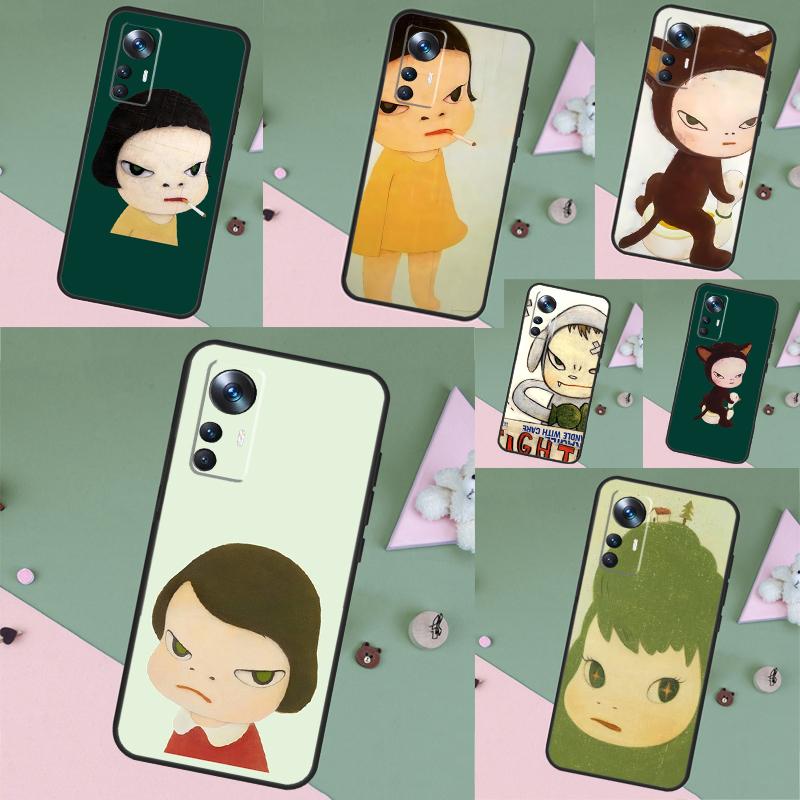 Yoshitomo Nara Funda For Xiaomi 15 14 Ultra 17 Pro Max 13T 14T 15T POCO F5 F6 F7 Pro X5 X6 X7 F8 Ultra Case
