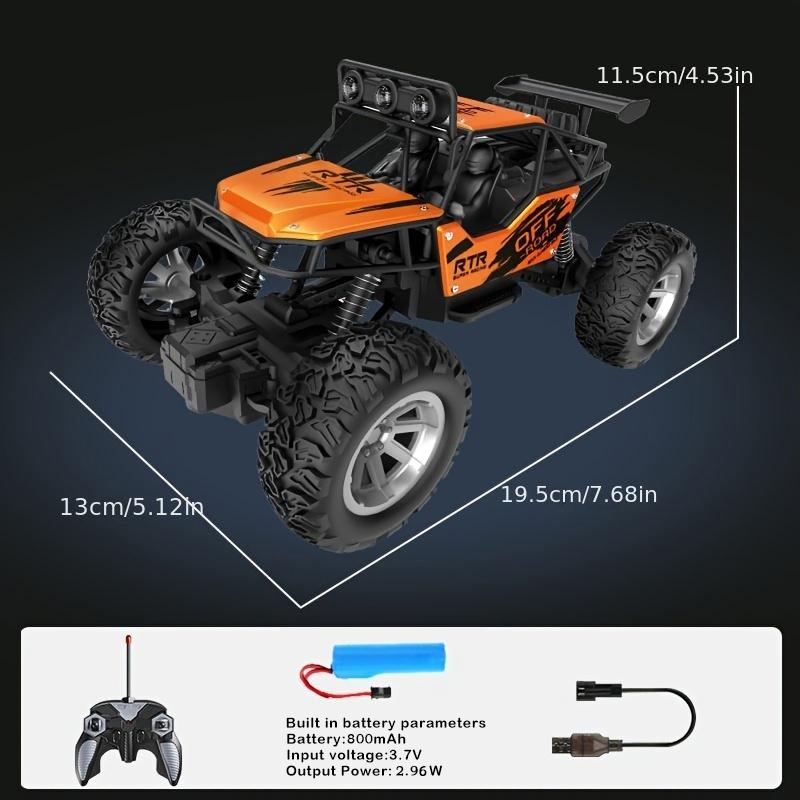 1:20 R/c Автомобиль на радиоуправлении из сплава, Полнофункциональный радиоуправляемый высокопроизводительный внедорожник, Светодиодный фонарь на крыше, Рождественский подарок
