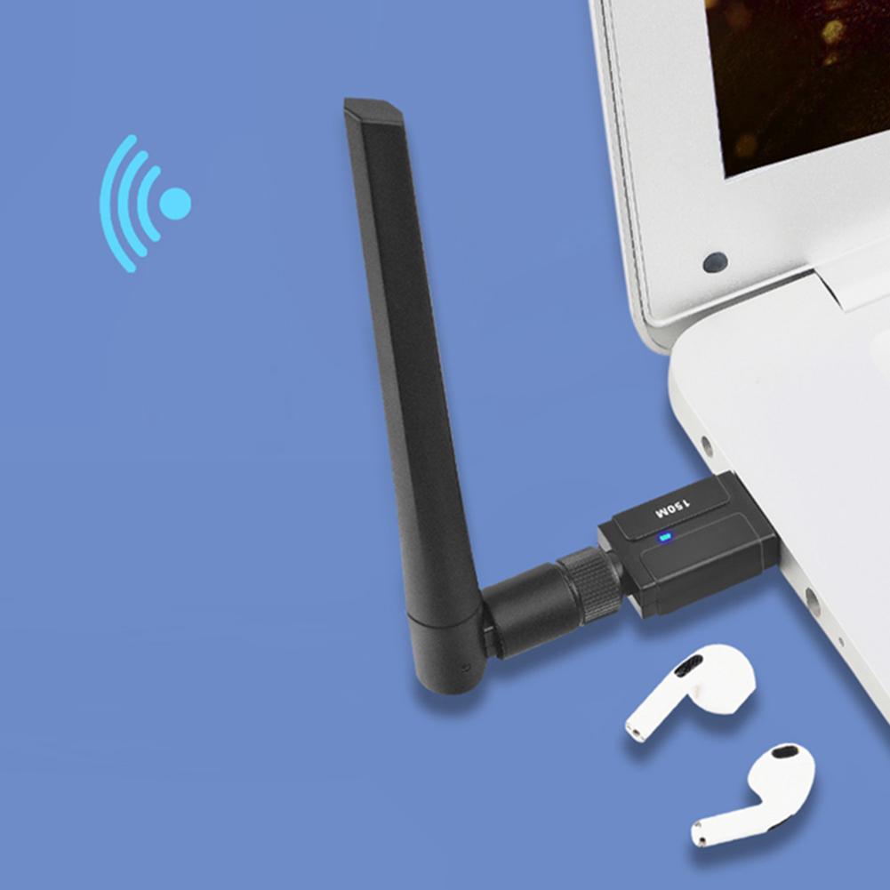 USB BT-адаптер 150 Мбит/с с поддержкой Win11/10/8.1/7, Беспроводной BT-передатчик-приемник с антенной для ПК, Динамика, Беспроводной мыши, Клавиатуры