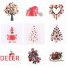 Европейская и американская рождественская брошь Lanhao: Дерево, обувь, Санта, лось, венок, снежинка, колокольчик для женщин