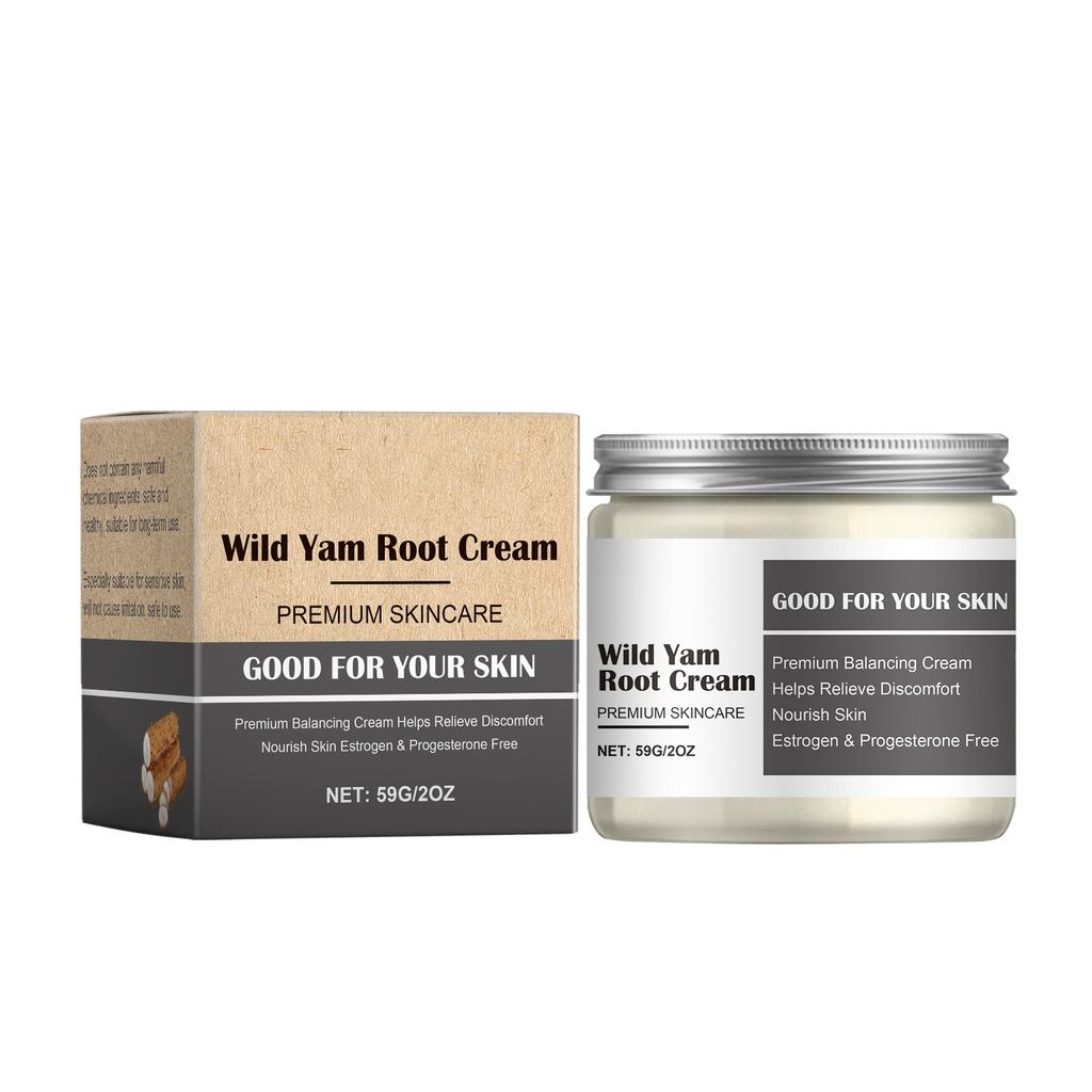 Органический крем с диким ямсом. Органический крем с диким ямсом. Обогащенный крем с диким ямсом для гормонального баланса, облегчения симптомов менопаузы и менструального дискомфорта.