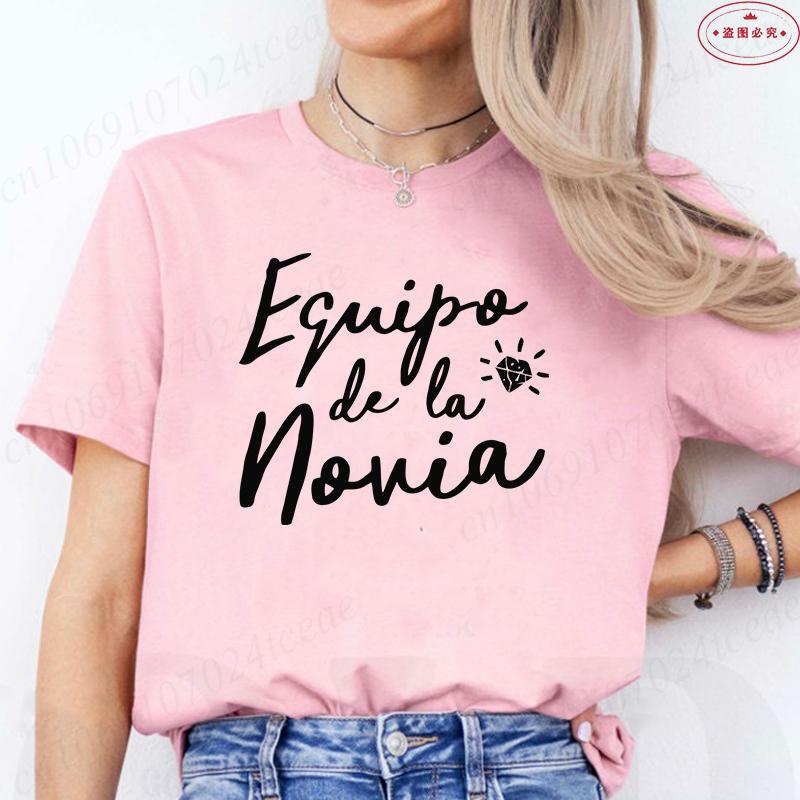 Spanish Woman Bachelorette Hen Party T Shirt Girl Team Bride T-Shirt Woman Single Farewell Blouses Funny Bridal Wedding Tees