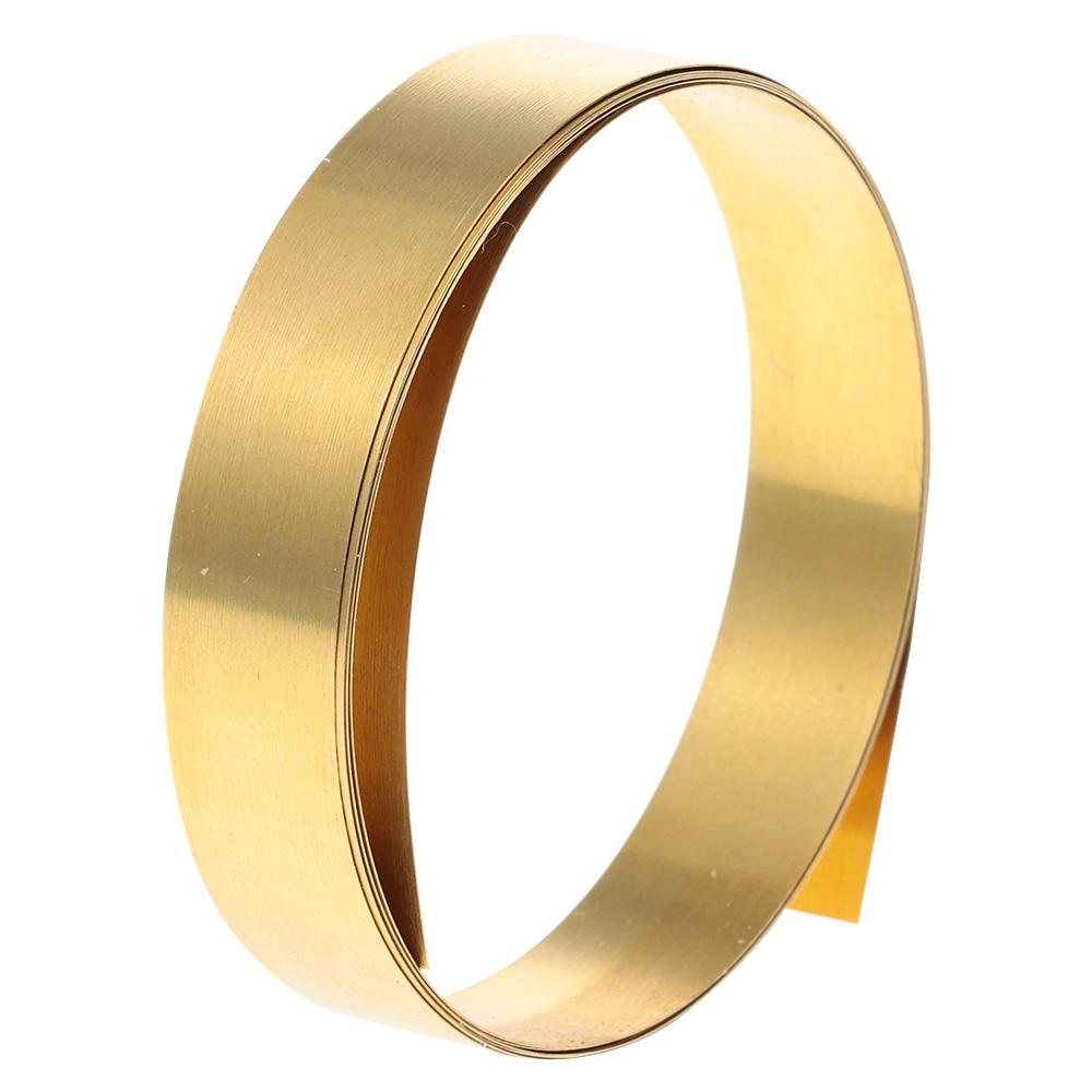 Рулон желтой латуни 1000 мм x 10 мм Тонкая латунная полоска Золотая пленка Проволока Закладка Штампованная табличка