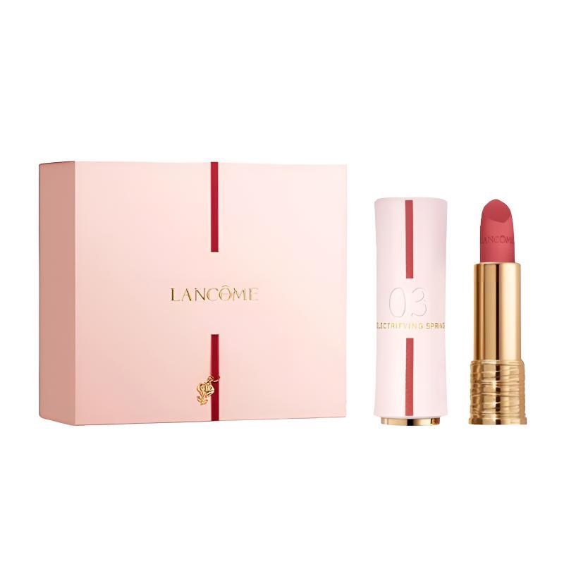 LANCÔME Помада Китайский День Святого Валентина лимитированная серия Jingchun подарочная коробка одинарная упаковка Jingchun Xiaomanyao матовая "Умная и яркая" #03 Бьющий Весну