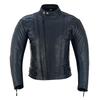 Stealth Motorbike Leather Jacket Motorcycle Double Zip Front