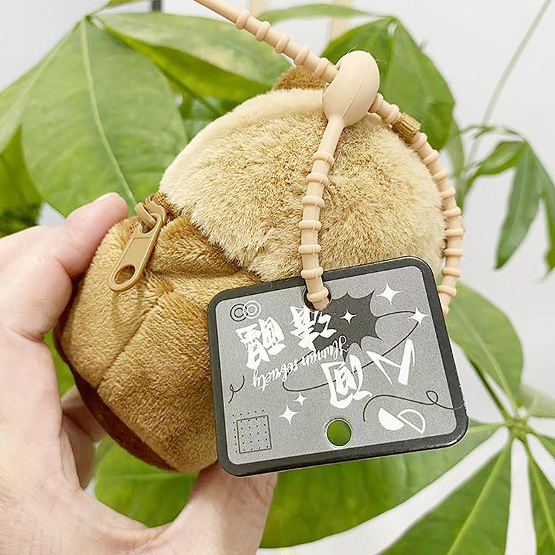 Cartoon Capybara Panda Coin Purse Keychain Fashion Zipper Storage Bag Creative Cute Small Bag Pendant Decoration Girls Gift