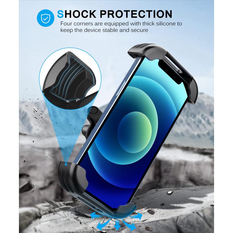 Противоударный держатель для телефона на мотоцикле, велосипеде, подставка, регулируемая поддержка, кронштейн для крепления на руль велосипеда для Xiaomi iPhone