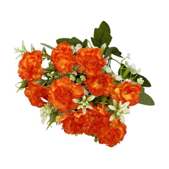 Искусственный цветок гвоздики со стеблем, центральная часть домашнего офиса, стол 10, свадебный искусственный цветок