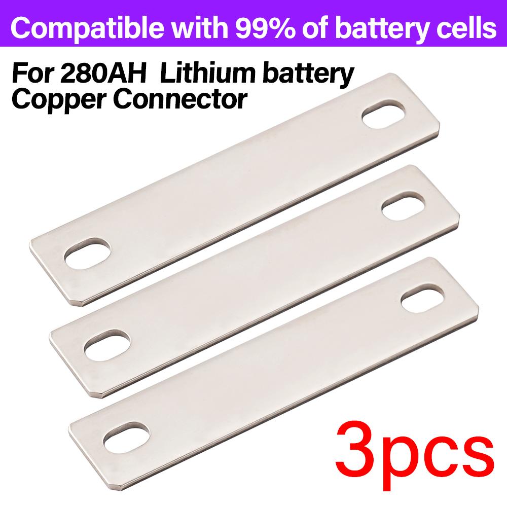 Медный соединитель 72 мм расстояние между отверстиями M6 Шина Аккумуляторный соединитель Для 100 Ач 280 Ач 310 Ач 320 Ач Литиевый аккумулятор Ток