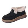 Cotton Shoes Women's Velvet Autumn and Winter New Snow Boots Maillard Women's Cotton Shoes Round Head Flat Bottom Casual