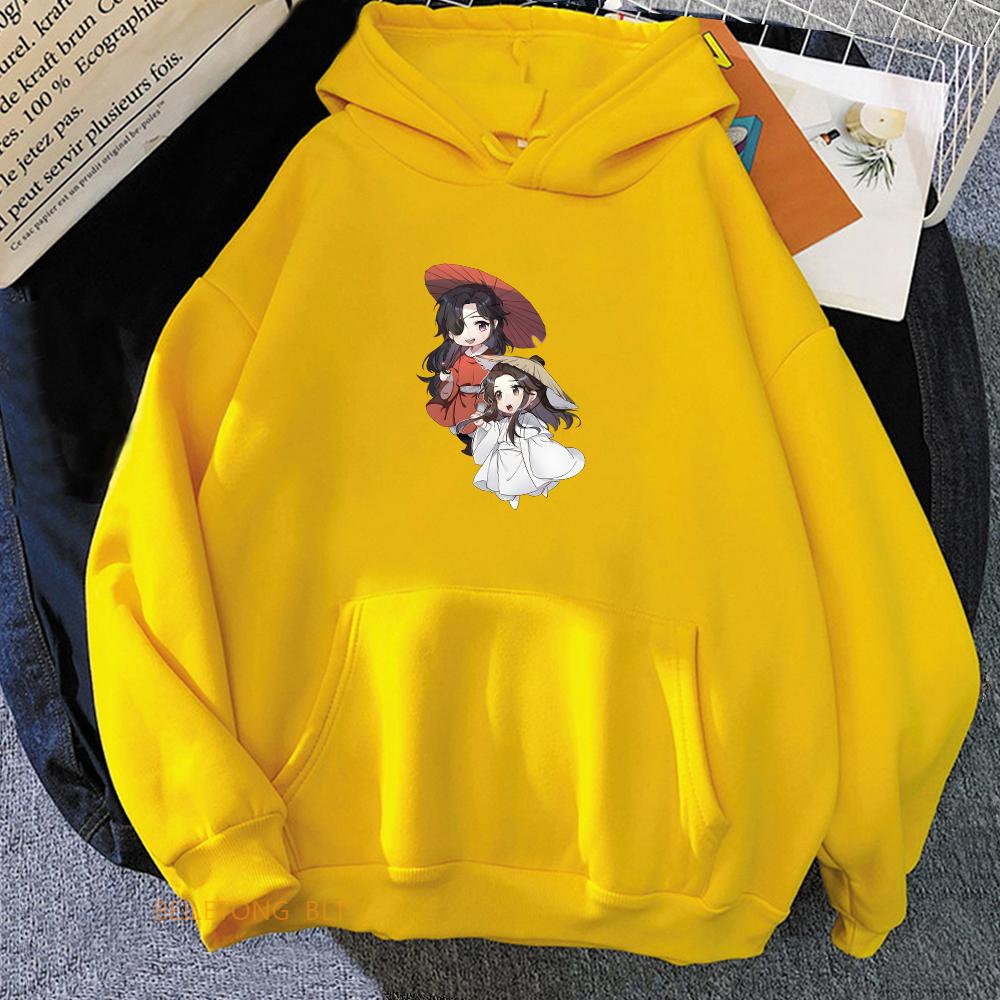 Heaven Official Blessing Tian Guan Ci Fu TGCF Anime Hoodie Aesthetic O-neck Long Sleeve Sweatshirt Autumn Winter