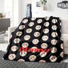 Custom Name Halloween horror Theme Printed Blanket - Perfect for Couch, Bed, Travel & Outdoor Use | Machine Washable, Cozy & Durable.